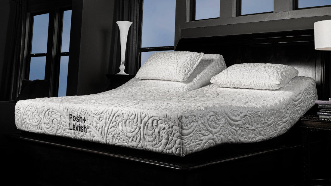 posh-lavish lifestyle room set with split head mattress