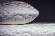 Posh+Lavish latex pillows on bed sideview