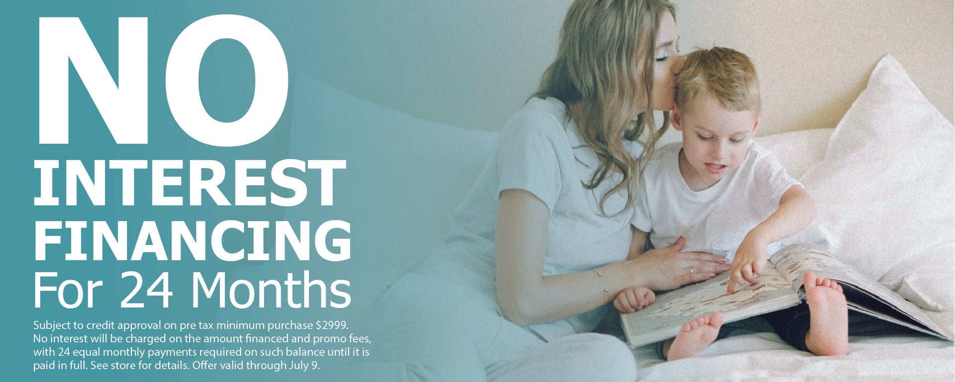 Synchrony no interest financing financing for 24 months  ends July 9
