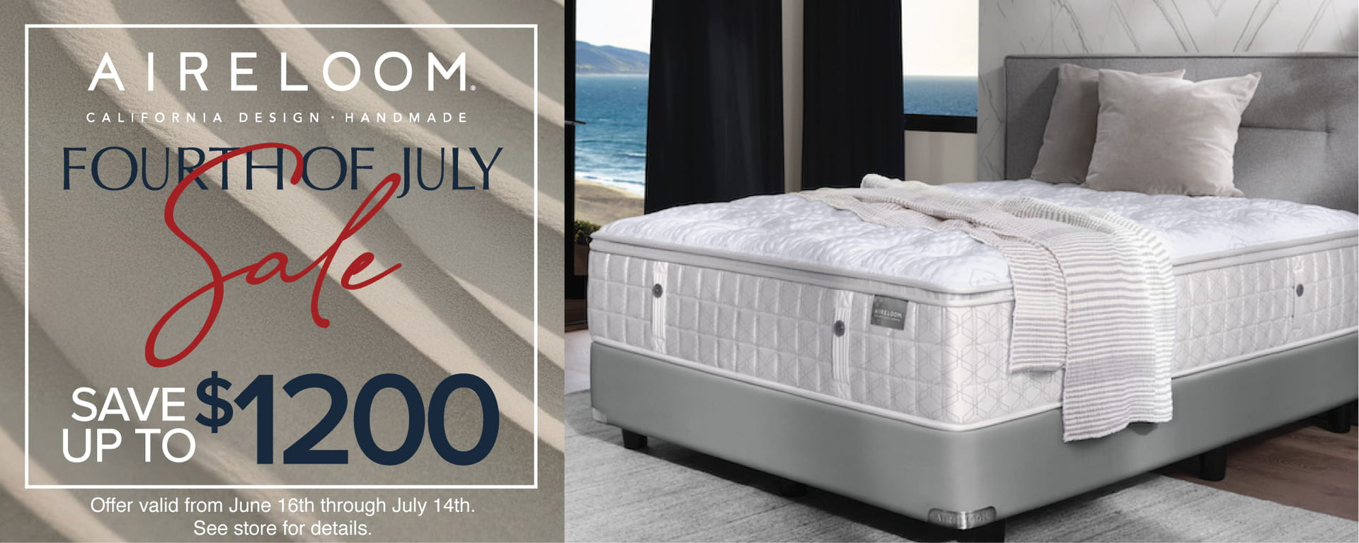 Aireloom Fourth of July Sale - Save Up To $1,200 - ends July 14
