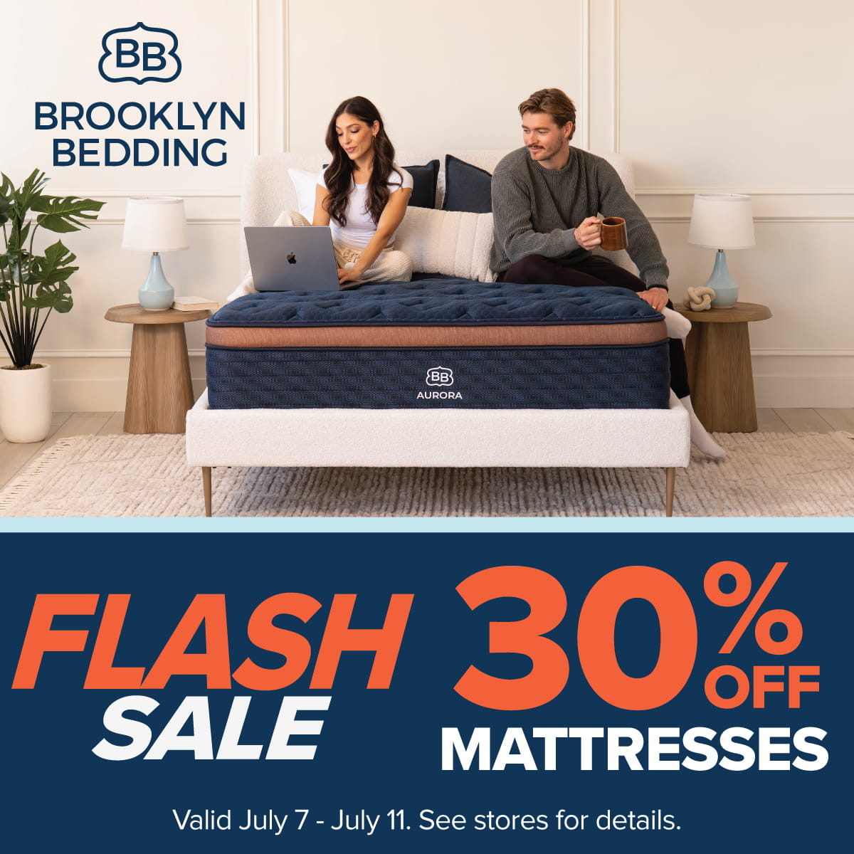 Brooklyn Bedding Flash Sale - 30% OFF mattresses - ends July 11