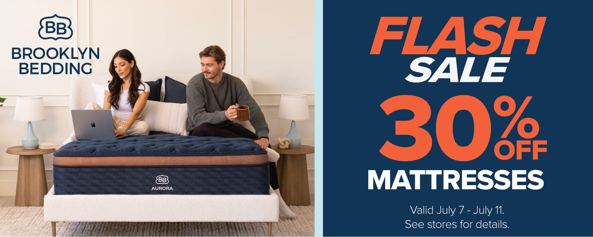 Brooklyn Bedding Flash Sale - 30% OFF mattresses - ends July 11