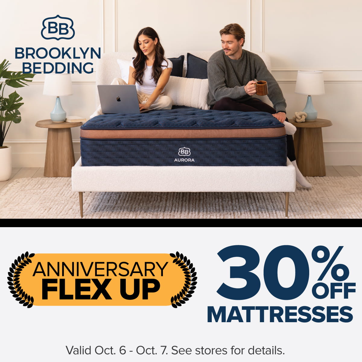 Brooklyn Bedding Anniversary Flex Up Sale - 30% OFF - ends October 7
