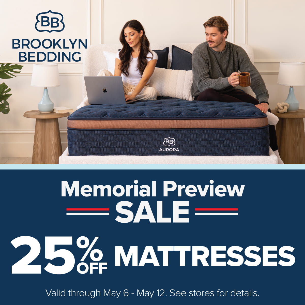 Brooklyn Bedding Memorial Day Preview Sale 25% OFF - ends May 12