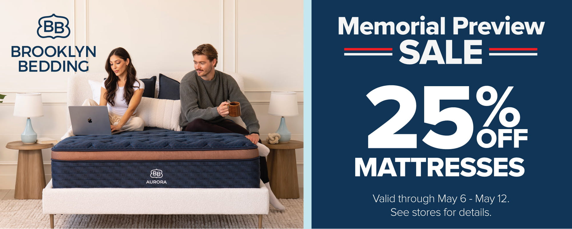 Brooklyn Bedding Memorial Day Preview Sale 25% OFF - ends May 12