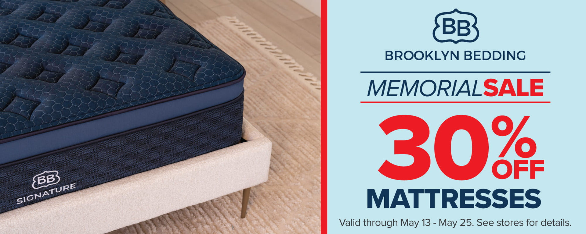 Brooklyn Bedding Memorial Day Sale 30% OFF - ends May 25
