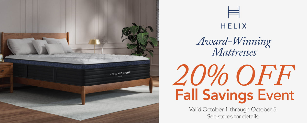 Helix Fall Savings Event - 20% OFF any mattress - expires Oct 5