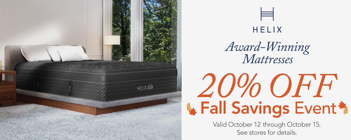 Helix Fall Savings Event - 20% OFF any mattress - expires Oct 15