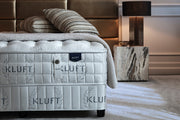 Kluft mattress corner view in bedroom
