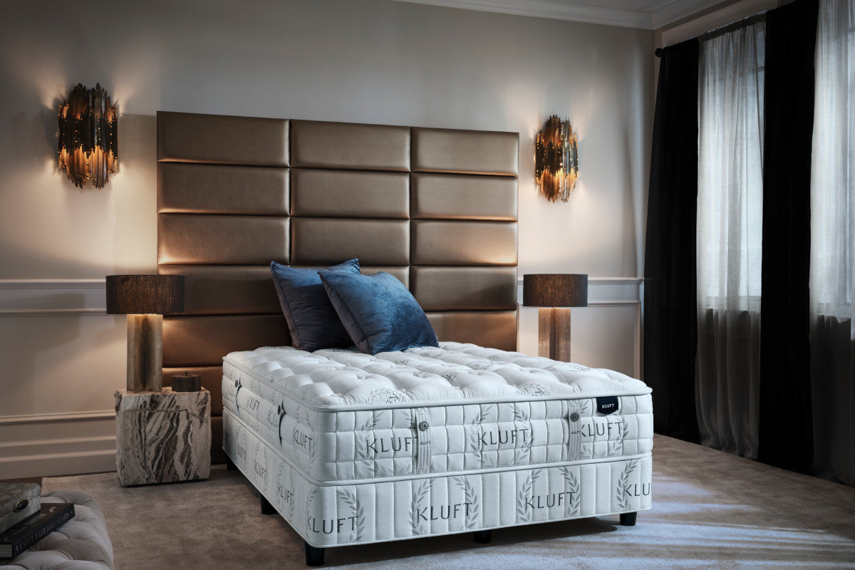 Kluft mattress full view in bedroom