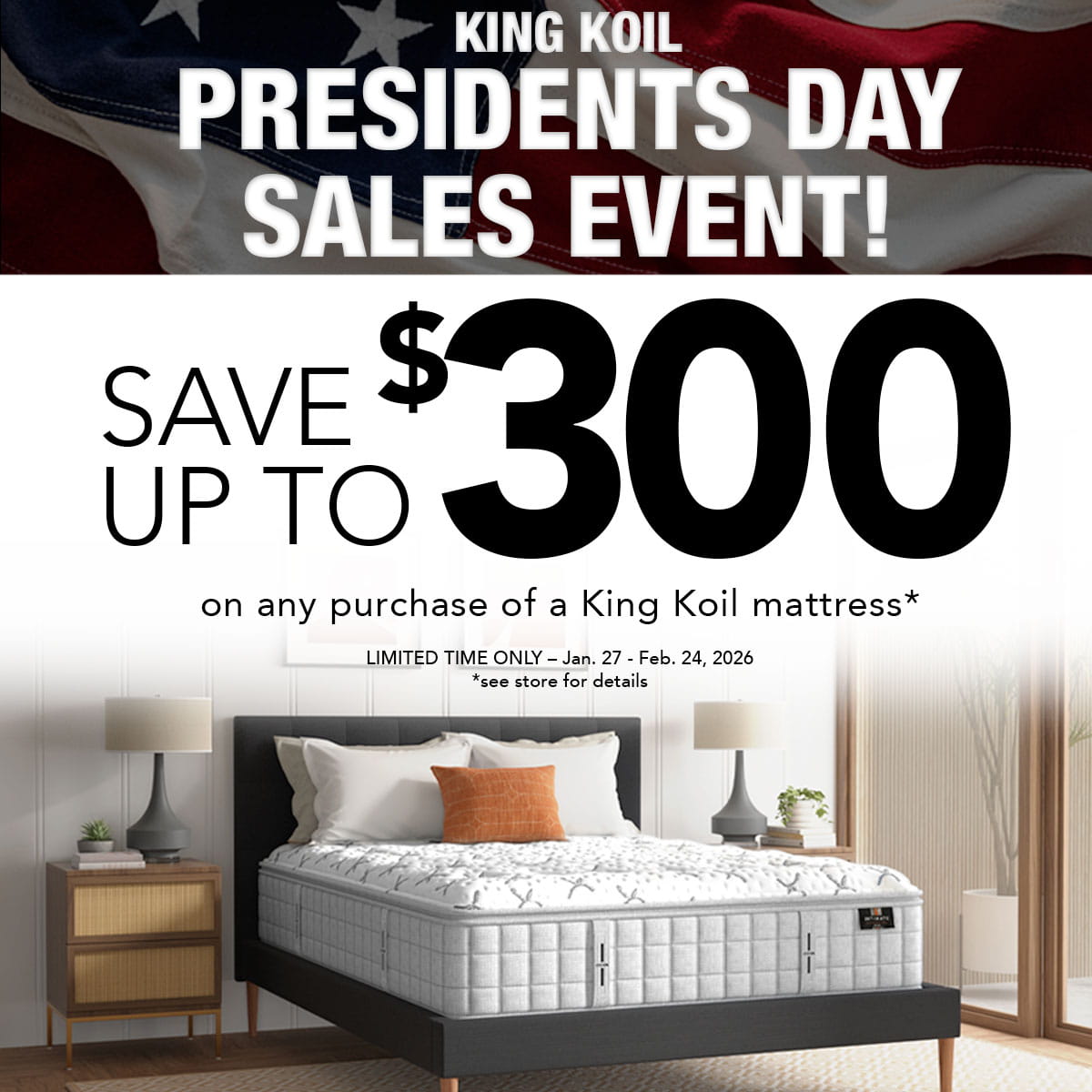 KingKoil Presidents Day Sales - Save Up To $300 - ends Feb 24, 2026