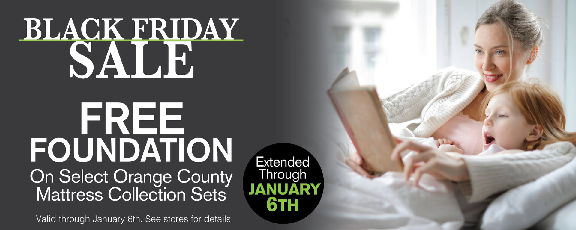 Orange County Mattress Black Friday Sale Extended To Jan 6 - Free Foundation