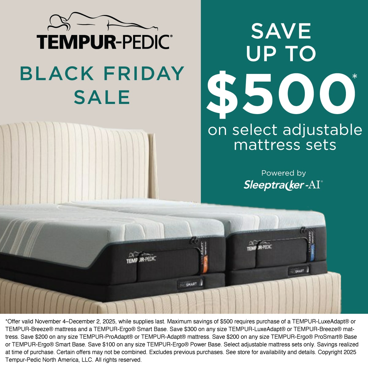 Tempur-Pedic Black Friday Sale
