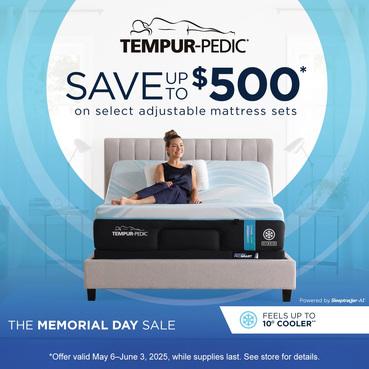 Tempur-Pedic - 2025 Memorial Day Up To $500 OFF