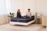 Brooklyn Bedding Aurora Luxe Mattress with Pillow Top - couple lifestyle view 
