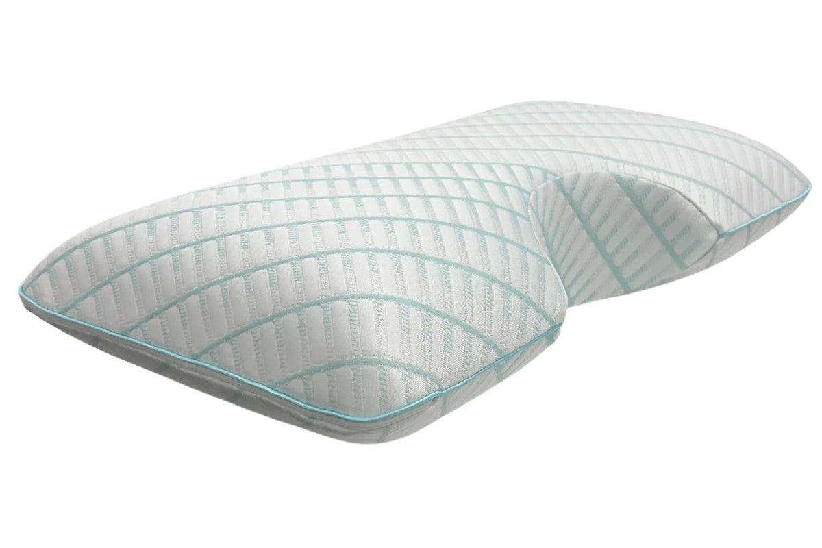 BedTech Blue Ice Cool Tech Curve Pillow - cover view