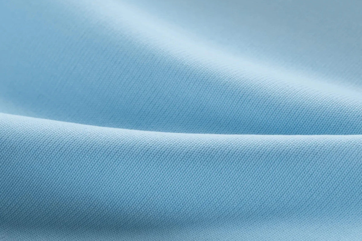 evercool cooling comforter fabric view - aqua blue