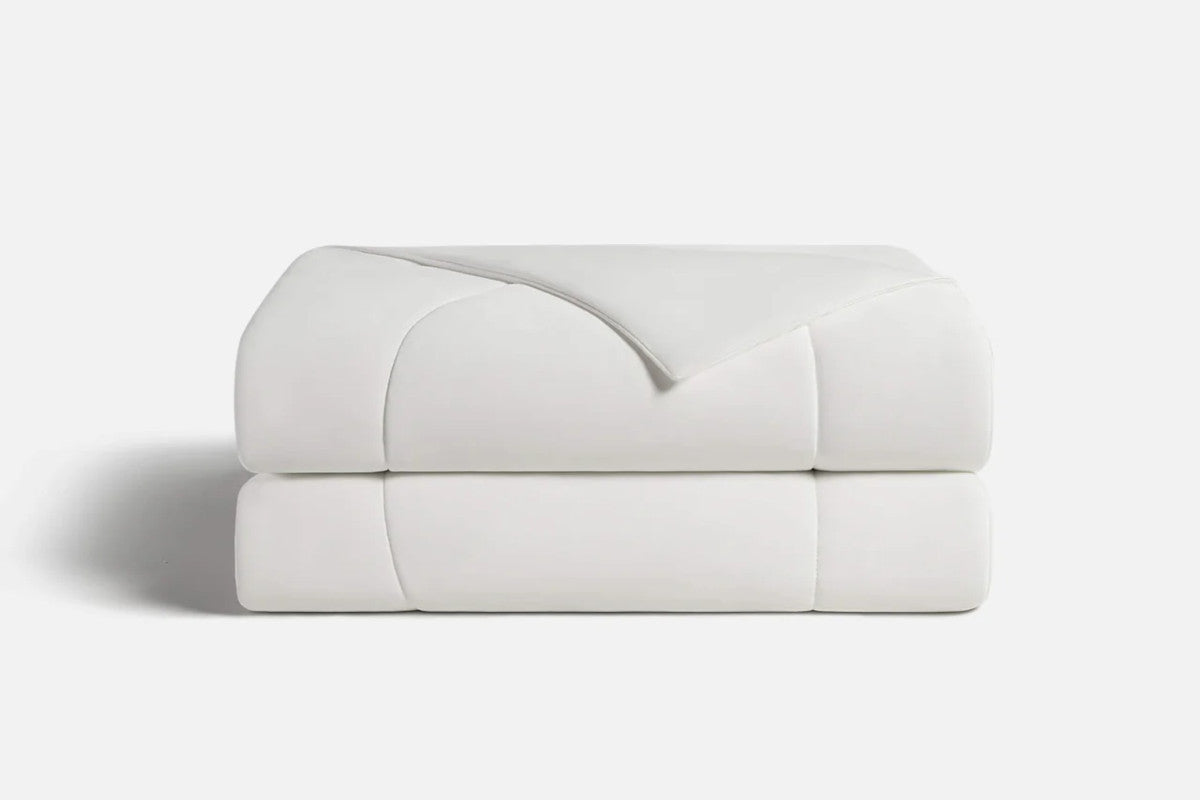 evercool cooling comforter folded view - arctic white