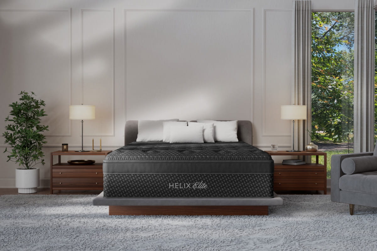 Helix Elite Hybrid Mattress - room lifestyle view 1