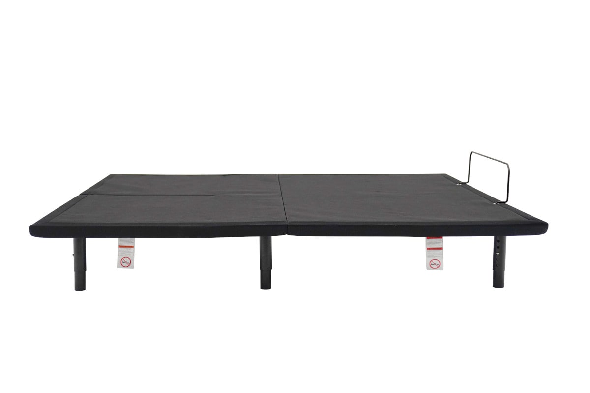 King Koil iMotion split head adjustable base - flat position side view