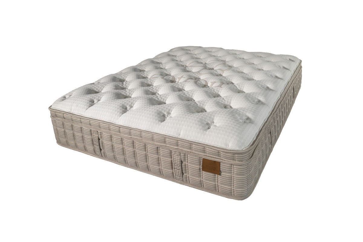 king koil natural terra firm mattress angled view