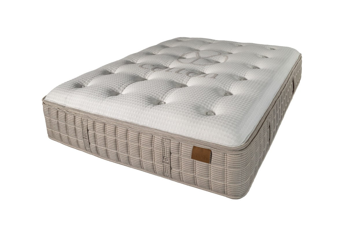king koil natural willow haven plush mattress angled view