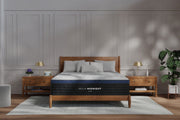 Helix  Midnight Luxe with Tencel Medium Hybrid Mattress - room lifestyle front view