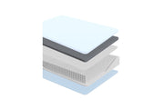 oc pearl firm hybrid mattress cross section view 1