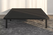 plateau platform bed front view in bedroom setting