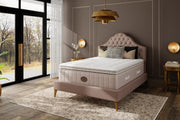 Shifman Bodaciousness mattress in lifestyle setting - angle view