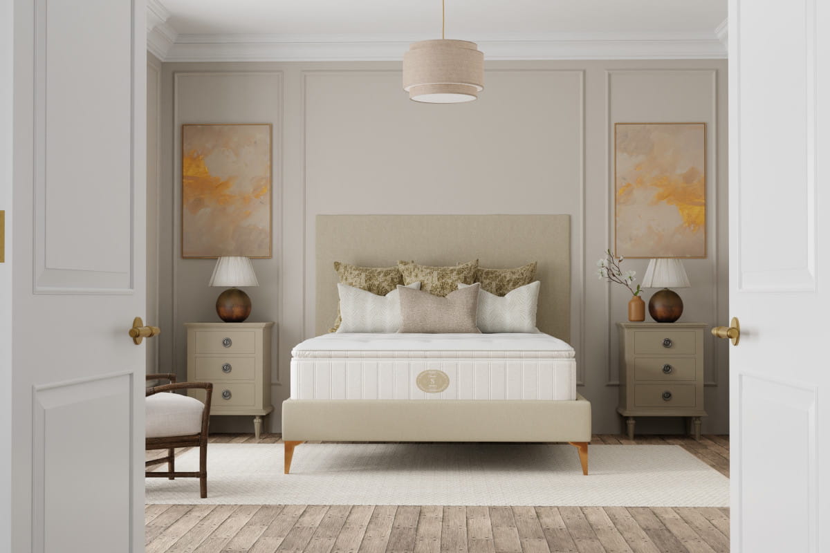 Shifman our song mattress in lifestyle setting - front view