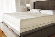 tempur-pedic tempur-protect mattress protector on mattress bedroom view