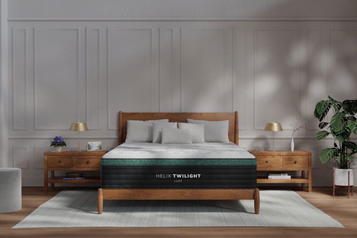 Helix  Twilight Luxe with GlacioTex Firm Hybrid Mattress - room lifestyle view 1